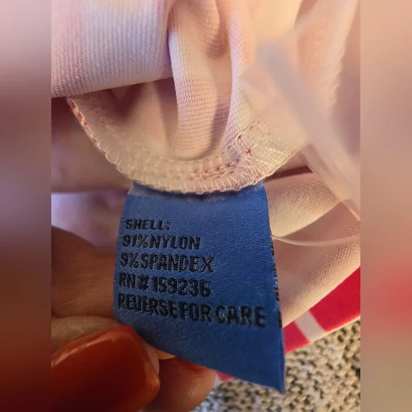 J. McLaughlin Pink and White Geometric Shift - Picture 6 of 8